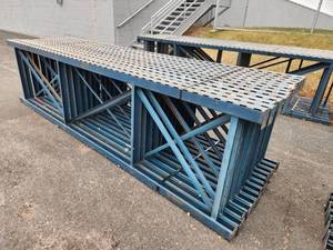 lot 108 image: Lot of (13) Pallet Racking Uprights  Slotted Type 3x36x12