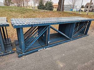 lot 109 image: Lot of (12) Pallet Racking Uprights  Slotted Type 3x36x12