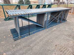 lot 111 image: Lot of (10) Pallet Racking Uprights  Slotted Type 3x36x12