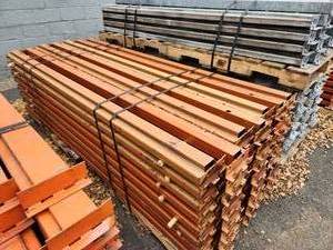 lot 121 image: Lot of (56) Rigi-Rak Pallet Racking Cross Beams 4x8