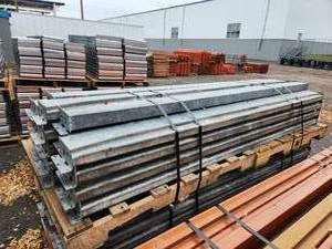 lot 122 image: Lot of (27) Pallet Racking Cross Beams  Slotted Style 6x7-12