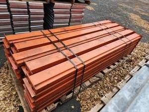 lot 124 image: Lot of (30) Pallet Racking Cross Beams  Slotted Style (No Clips) 6x7-12