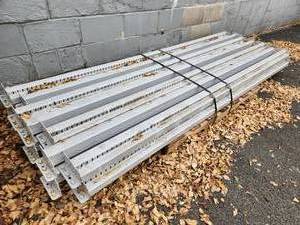 lot 125 image: Lot of (15) Lowes Pallet Racking Cross Beams  Tear Drop Style 3-12x8