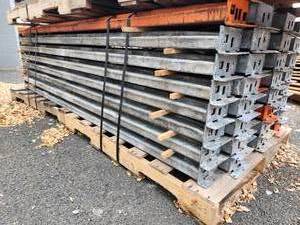 lot 127 image: Lot of (48) Pallet Racking Cross Beams  Slotted Style 6x7-12