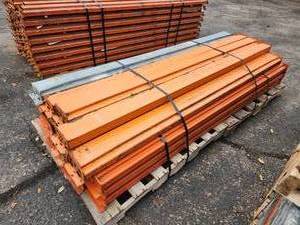 lot 137 image: Lot of (24) Pallet Racking Cross Beams 6x8