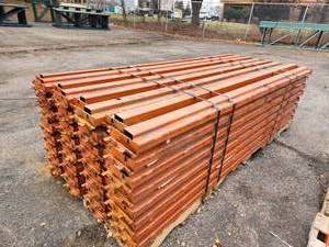 lot 138 image: Lot of (64) Rigi-Rak Pallet Racking Cross Beams 3-12x8