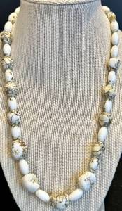 lot 144 image: Black and white designer cocktail jewelry set including Hobe Beaded Necklace and Hong King Earrings