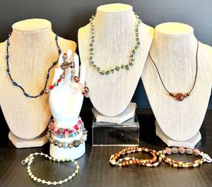 lot 176 image: Collection of Beaded Necklaces and Bracelets