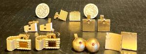 lot 191 image: Collection of 7 Vintage and Modern Cufflinks Assorted Styles including 12K Gold Filled