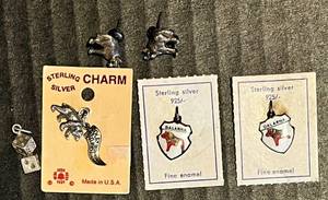 lot 199 image: Collection of Sterling Silver Animal and Dice Charms