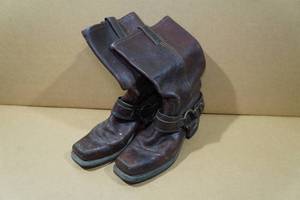lot 198 image: Soletech Square Toe Western Boots -Size 7.5