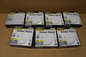 lot 203 image: 7 Smart Electrician Smoke Alarms