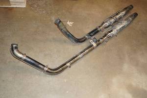 lot 218 image: Harley Softtail Straight Shot Exhaust Head Pipe Muffler