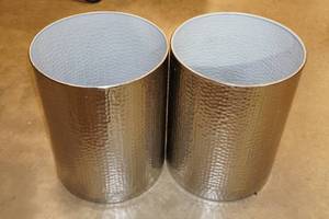 lot 223 image: 2 Decorative Trash Bins