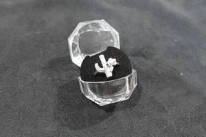lot 43 image: Womens Silver Tone Cactus Ring - Turquoise Stone