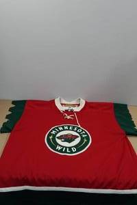 lot 123 image: MN Wild Cut-Off Jersey -Large
