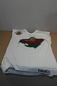 lot 125 image: MN Wild Cut-Off Jersey -Large