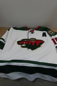 lot 126 image: MN Wild Parise Jersey -Size 54