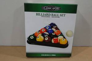 lot 127 image: Classic Sport Billiard Ball Set