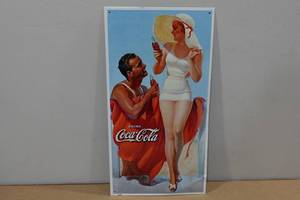 lot 136 image: Metal Sign -Coca-Cola