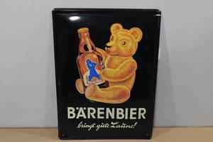 lot 139 image: Metal Sign -Barenbier