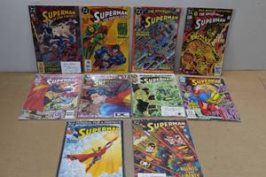 lot 146 image: 10 Superman Comic Books