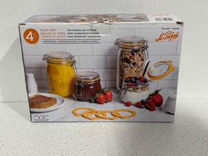 Glass Jar Set for Canning and Storage