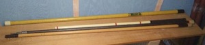 lot 514 image: Lot of 4 Vintage Telescoping Fishing Rods - Including Zebco and Tuf-Boy Models