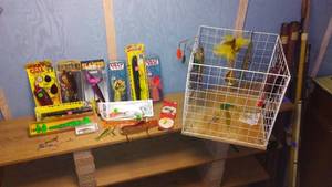 lot 520 image: Collection of Vintage Fishing Lures and Tackle Accessories