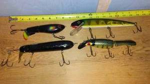 lot 523 image: Lot of 4 Vintage Fishing Lures - Includes Pacemaker and The Believer