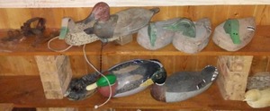 lot 591 image: Collection of Vintage Duck Decoys and Traps