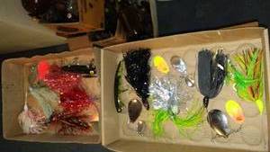 lot 629 image: Collection of 13 Fishing Lures and Spinner Baits.