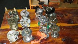 lot 637 image: Collection of 12 Vintage Fishing Reels in Varying Conditions - Pflueger
