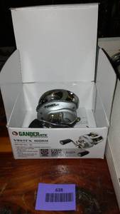 lot 638 image: Vortex 100RH Bait Cast Reel and More. 