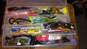 lot 649 image: Mixed Lot of Fishing Lures and Baits in Tackle Box