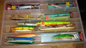 lot 674 image: Fishing Lures in Storage Box - Rapala