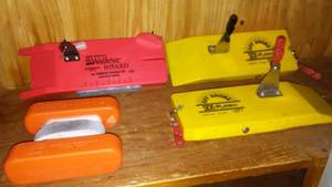 lot 679 image: Set of 4 Fishing Line Planers and Walleye Board Equipment