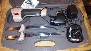lot 690 image: Rapala Rechargeable Cordless Electric Fillet Knife Set with Case