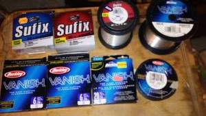 lot 693 image: Lot of Fishing Lines - Berkley Vanish and Sufix Premium Lines