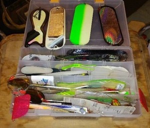 lot 700 image: Assorted Fishing Lures and Tackle Box Collection