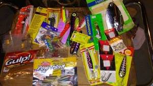 lot 703 image: Lot of Fishing Lures and Baits including Gulp and PowerBait