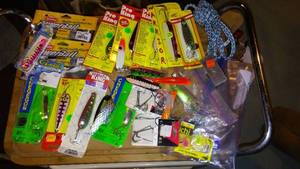 lot 702 image: Mixed Lot of Fishing Lures, Hooks, and Accessories