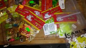 lot 709 image: Lot of Fishing Lures and Baits including Big Bite Baits