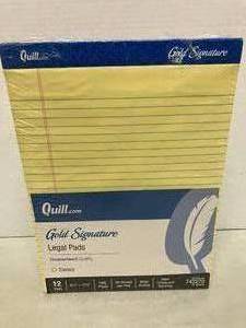 lot 120 image: Yellow Legal Pads