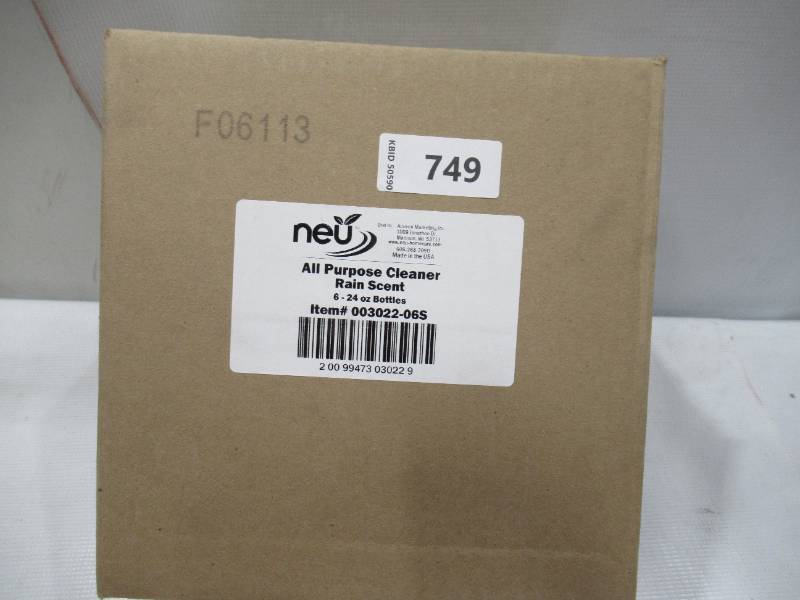 lot 749 image: NEW NEU RAIN Scent All Purpose Cleaner Spray 24 oz (Case of 6 Bottles)