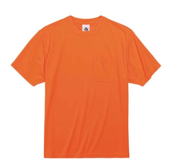 lot 842 image: NEW Ergodyne GloWear 8089 Hi-Vis Short Sleeve T-Shirt -Non-Certified - Orange - Small