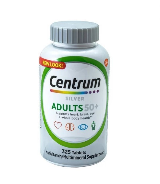 lot 409 image: NEW Pair of Centrum Silver Adults 50 Multi-Vitamin Tablets (325 Count)
