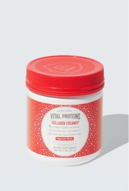 lot 408 image: NEW 2 Pack of HOLIDAY EXCLUSIVE VITAL PROTEINS COLLAGEN CREAMER PEPPERMINT MOCHA