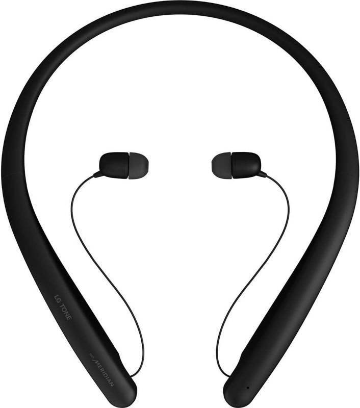 lot 414 image: NEW LG Tone Style HBS-SL5 Bluetooth Wireless Stereo Neckband Earbuds Tuned by Meridian Audio,Black