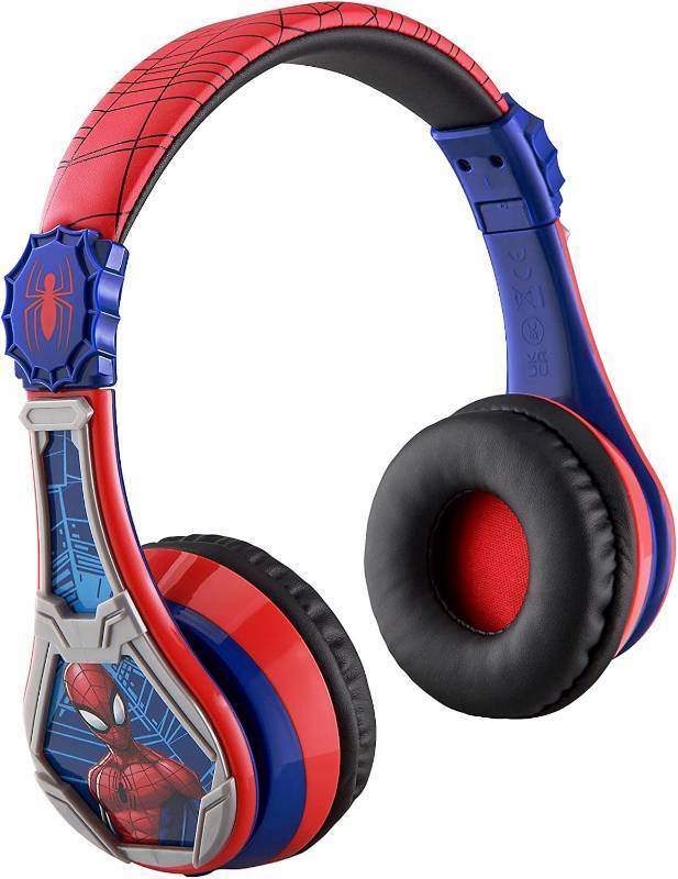 lot 429 image: NEW eKids Spiderman Wireless Bluetooth Portable Headphones with Microphone, Volume Reduced to Protect Hearing